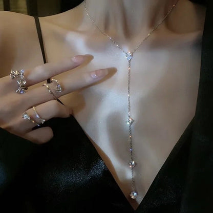 Women's Tassel Light Luxury Minority Fashionable Design Clavicle Necklaces