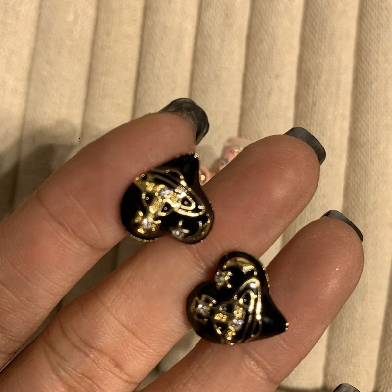 Sweet Cool Enamel Drop Oil Love Earrings