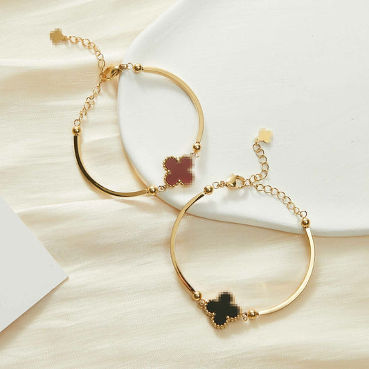 Belly Clover Titanium Steel High-grade Lucky Lace Bracelets