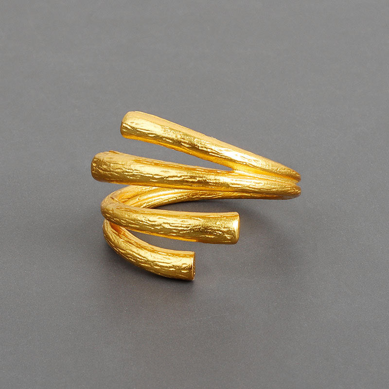 Women's Minimalist Irregular Lines Knuckle Simple Opening Rings