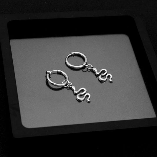 Women's & Men's Hop Punk Unisex Style Snake-shaped Ear Earrings