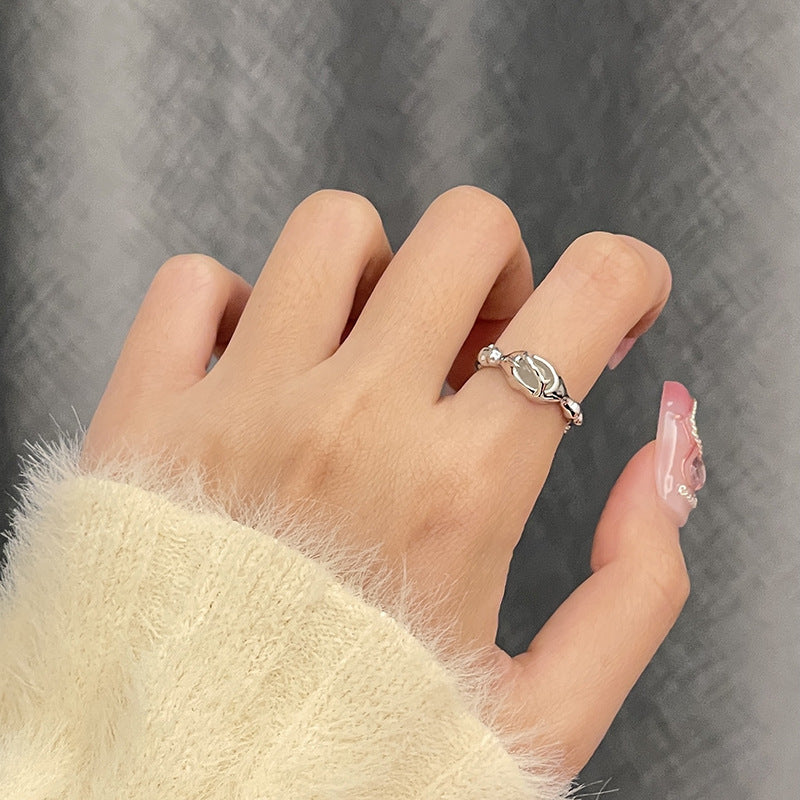 Jade Design Cold Switchable Index Finger Chinese Rings