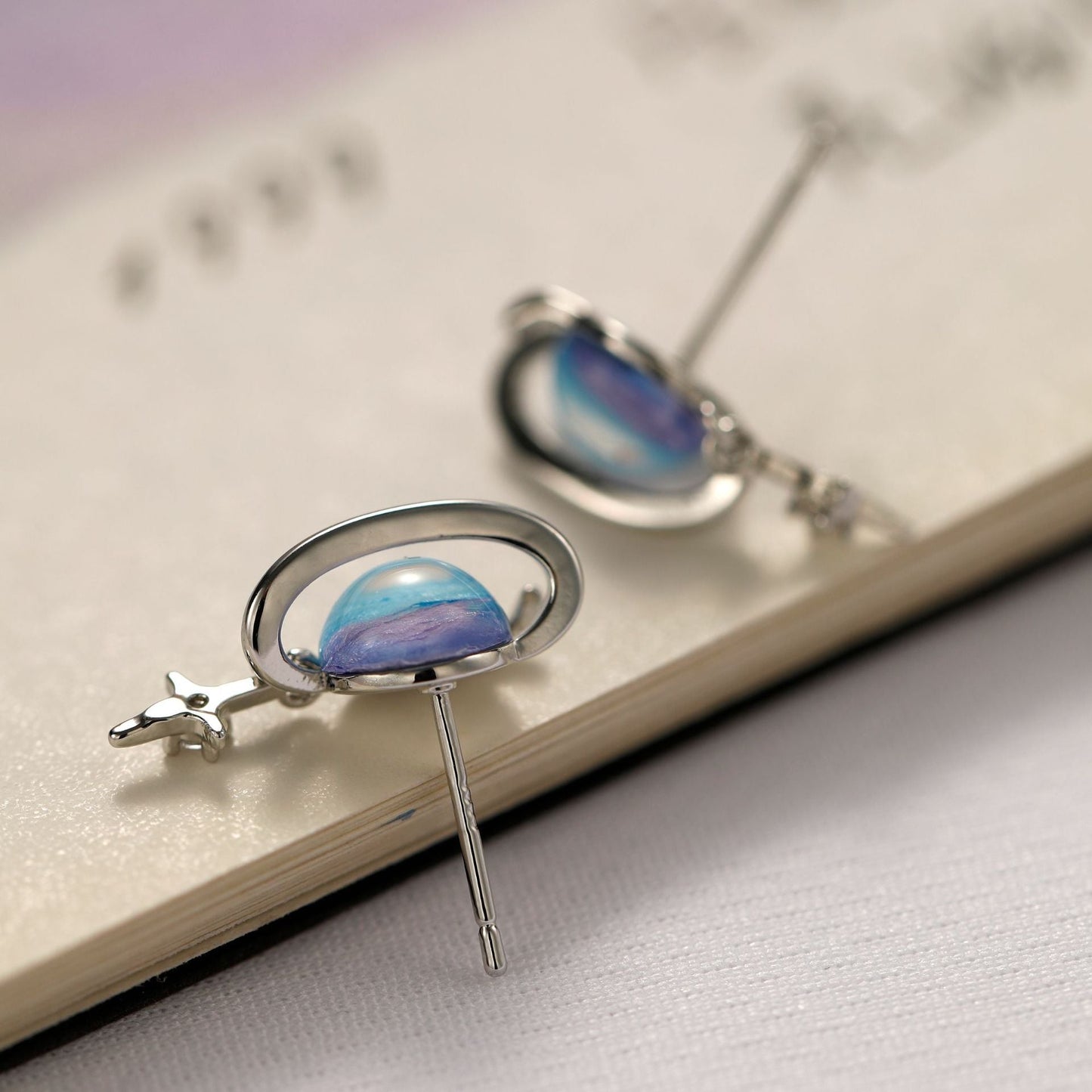 Women's Dream Starry Sky Planet Niche Design Earrings