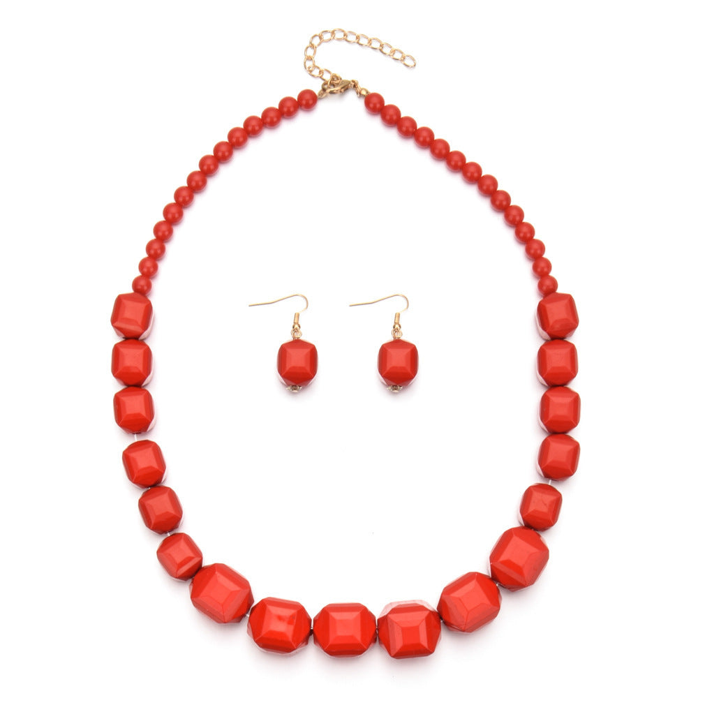 Acrylic Metal Exaggerated Artistic Retro Personalized Necklaces