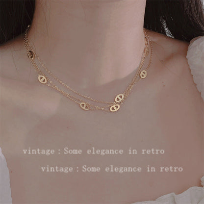 Nose Titanium Steel Super Long Sweater Chain Necklaces