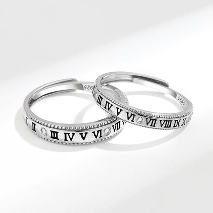 Women's & Men's & Couple Korean Style Simple Cold And Letters Rings