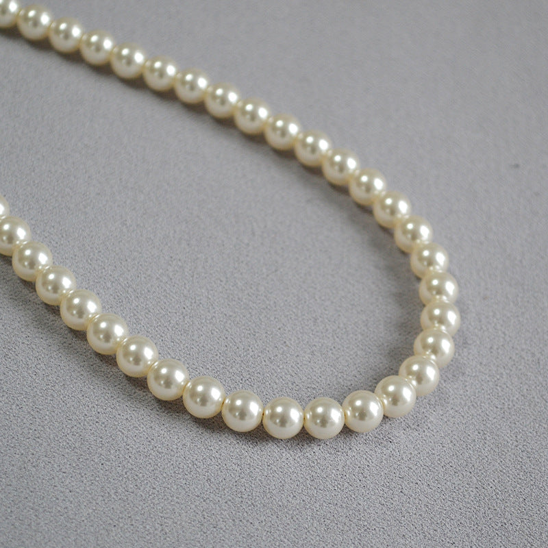 French Elegant Bright Imitation Crystal Pearl Color Exquisite Soft Necklaces