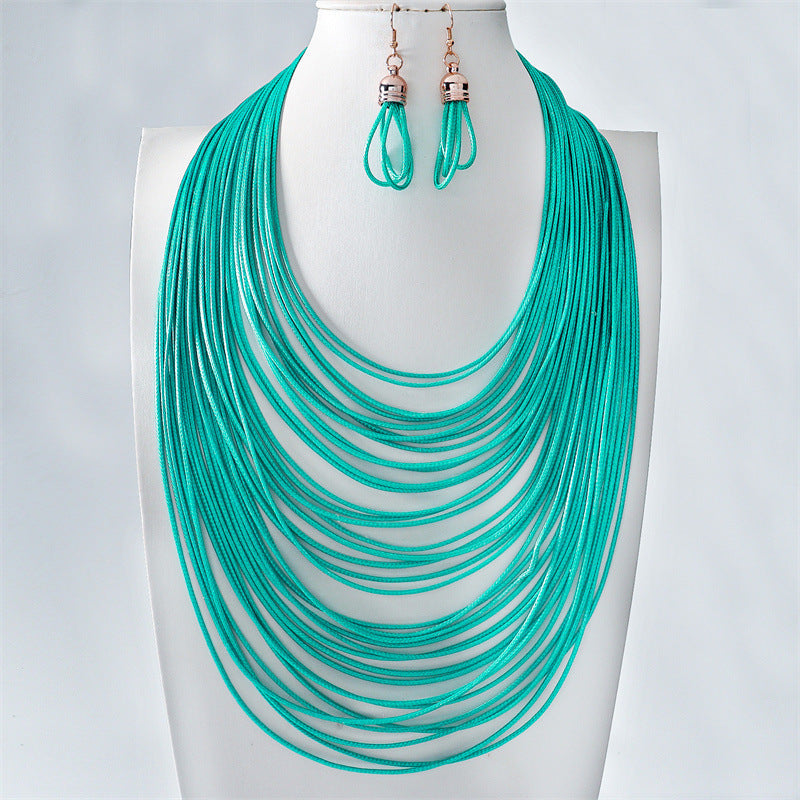 Women's Hand-knit Fashion Clavicle Chain Graceful Personality Necklaces