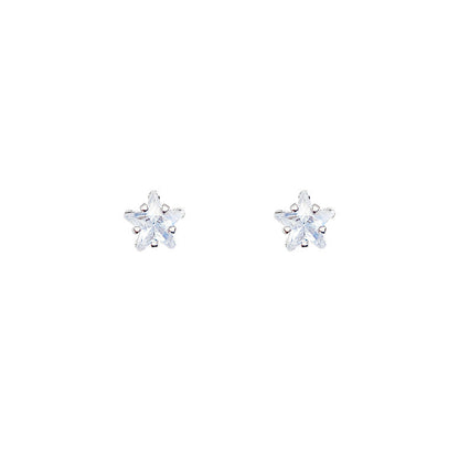 Pentagram Zircon Female Light Luxury Minority High-grade Earrings