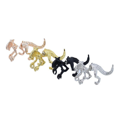 Trend Three-dimensional Heterosexual Bone Feeling Metal Earrings