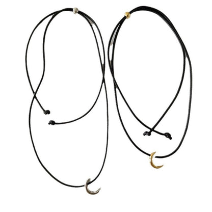 Black Rope Fashion Commuter Geometric Clavicle Chain Necklaces