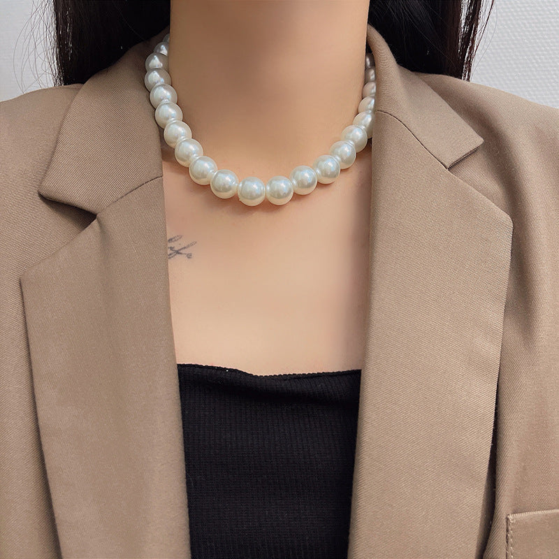 French Style Classic Pearl Minimalist Clavicle Necklaces