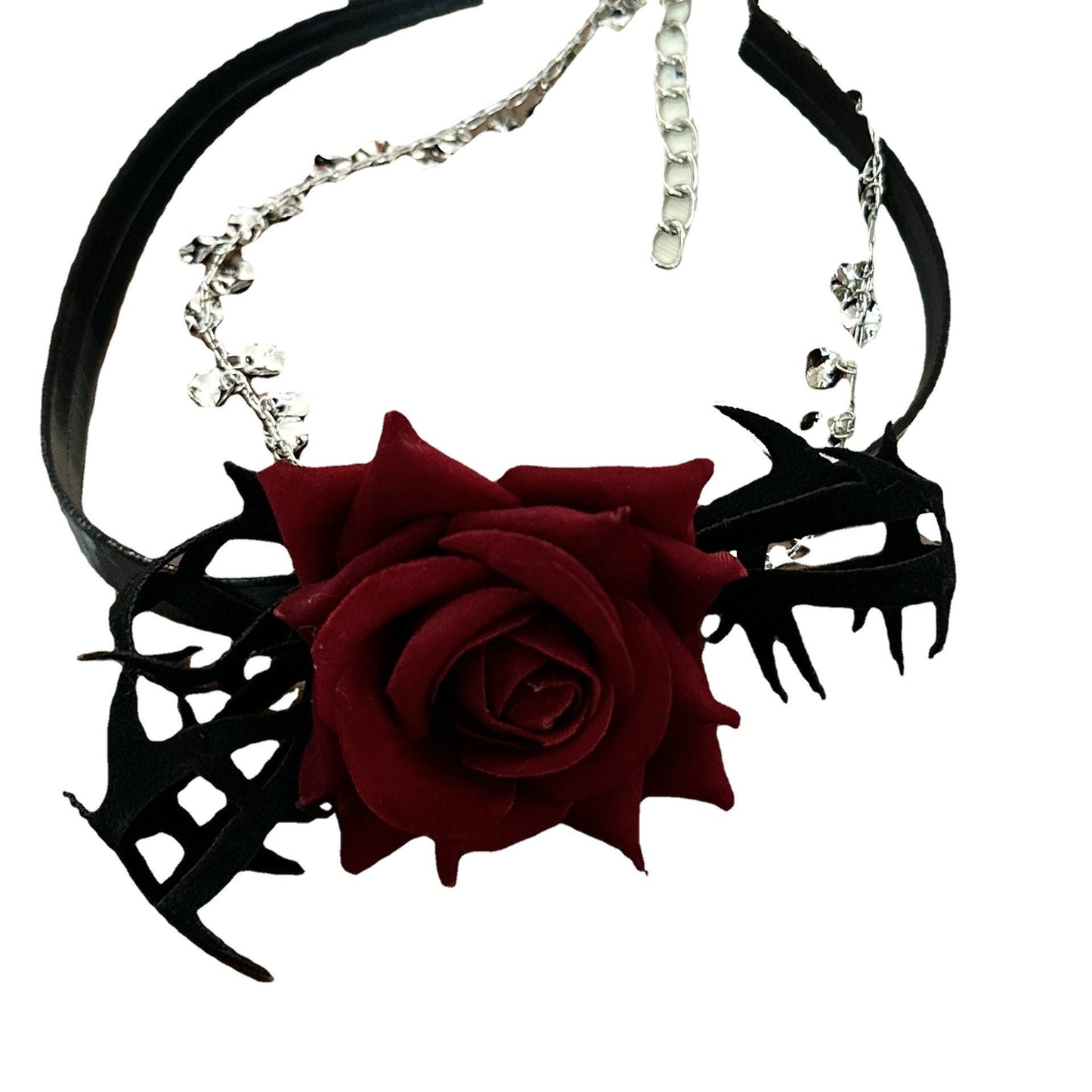 Rose Has Its Thorn Dark Retro Minority Design Tassel Necklaces