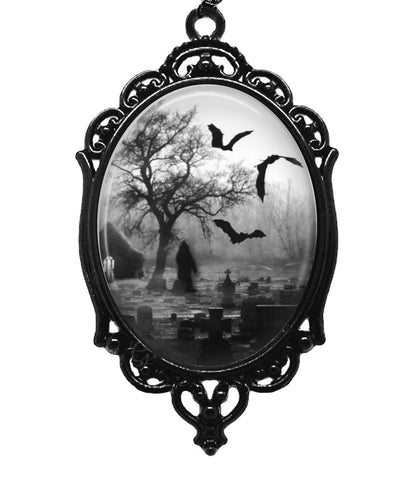 Gothic Cemetery Guest Victoria Pendant Jewelry Necklaces