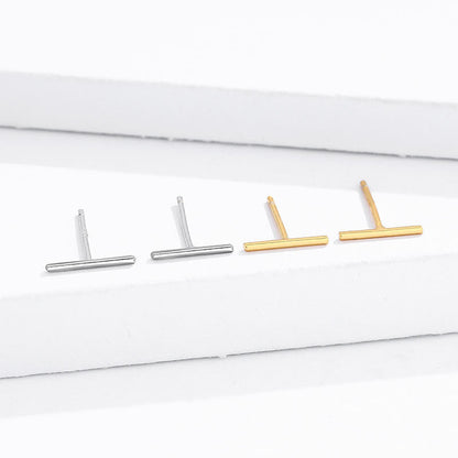 Women's Packaging Geometric Asterism Bare Straight Rod Temperament Earrings