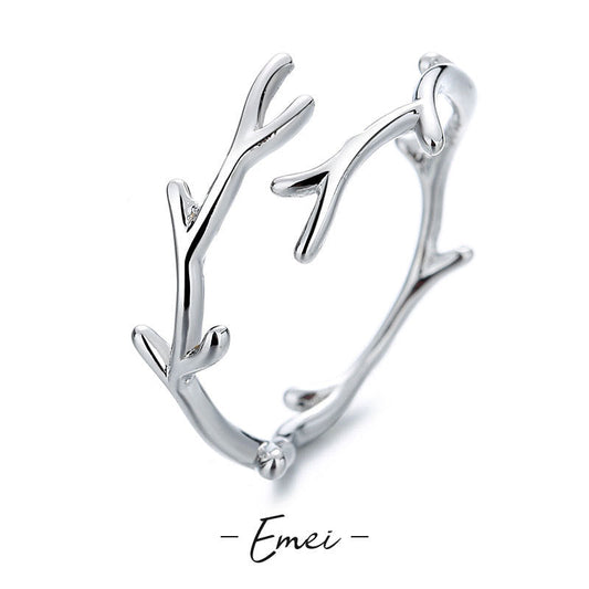 Plated Antlers Female Personality Deer Has You Design Rings