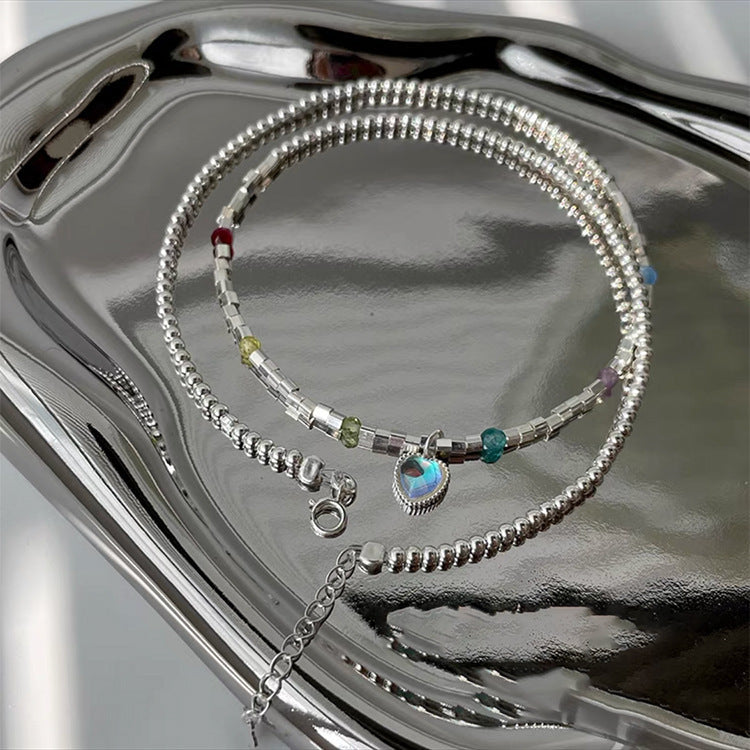 Oil Opal Love Female Simple Personalized Necklaces