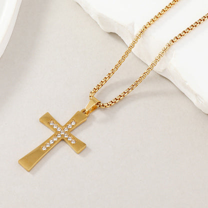 Stainless Steel Real Gold Retro Style Personality Necklaces