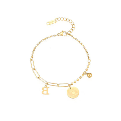 Letter Titanium Steel Female Style Personality Bracelets