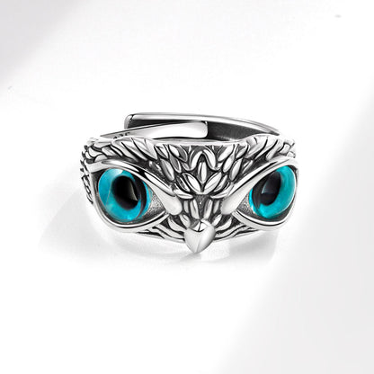 Women's & Men's & Eye Owl And Can Wear Open Adjustable Rings