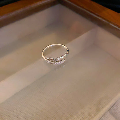 Heart-shaped Open Minority Fashion Index Finger Rings