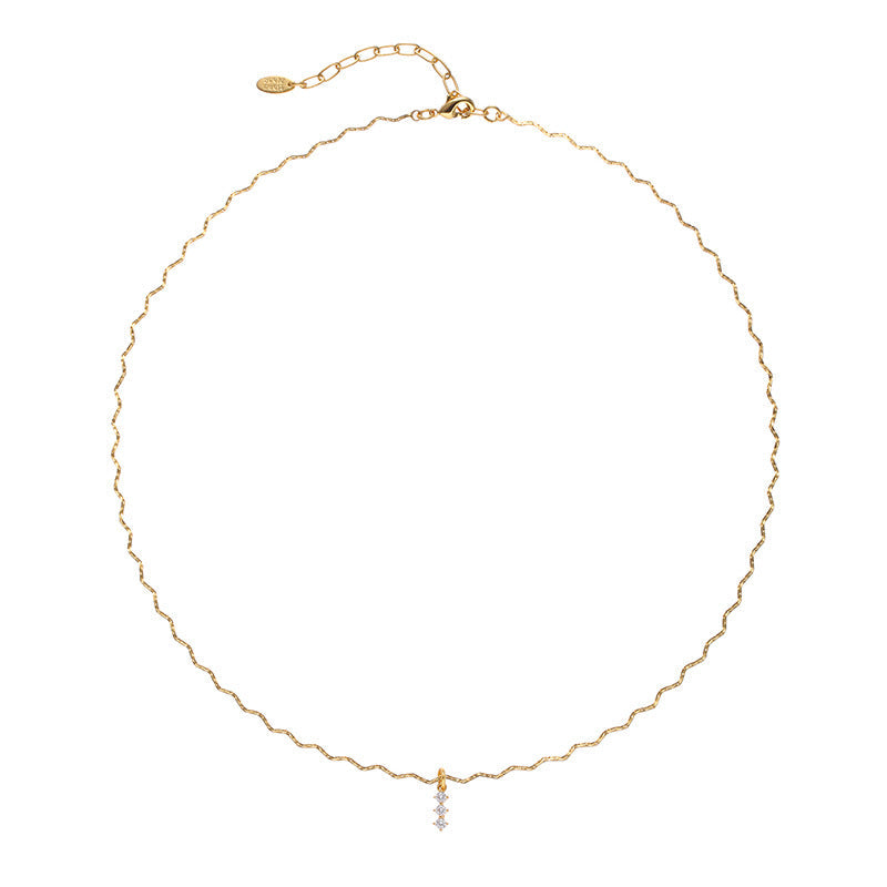 Brass Gold-plated Niche Minimalist Fashion Versatile Commuter Necklaces