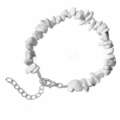 Natural Crystal Agate Gravel Stone Irregular Bracelets