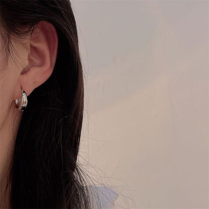 Women's & Men's & Simple Style Water Drops Ear Earrings