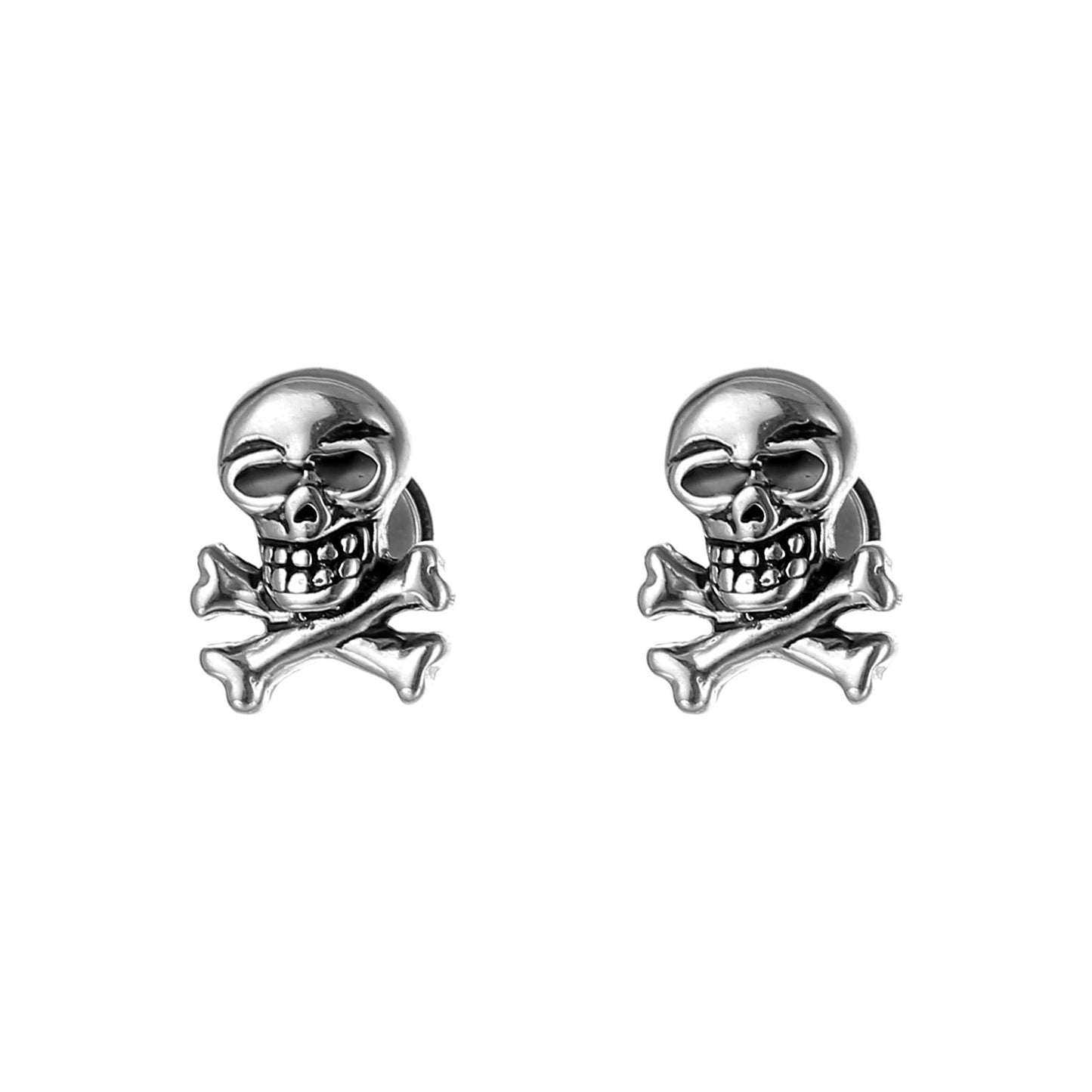 Men's Rock Skull Stainless Steel High-grade Dark Style Ear Earrings