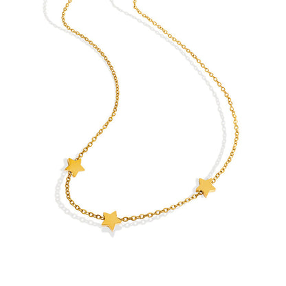 Women's Simple And Geometric Punk Style Titanium Steel Necklaces