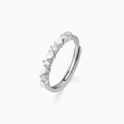 Sier True Love Coronation Couple Fashion Minority Rings