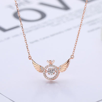 Heart Wings Female Niche Design Simple Necklaces