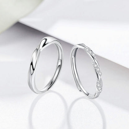 Women's & Men's & Double Knot Couple And Fashion Design Open Rings