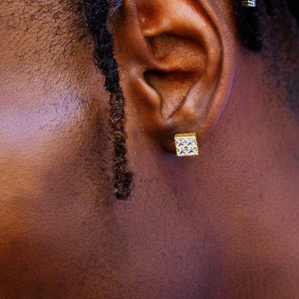 Men's Hip Hop Cube Sugar Fashion Micro Rings
