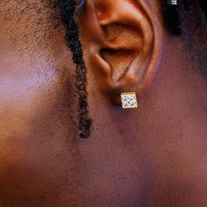 Men's Hip Hop Cube Sugar Fashion Micro Rings