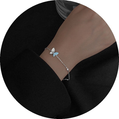 Sier Fritillary Butterfly Female Summer Light Luxury Minority Bracelets