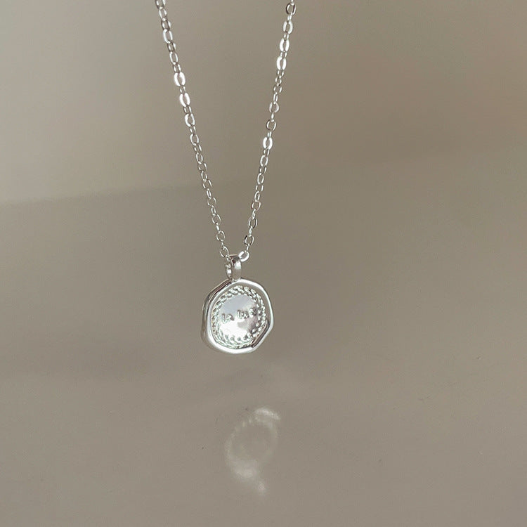 Irregular Matte Metal Pendant Female Niche Retro Personality All Necklaces