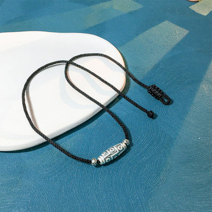 Women's & Men's & Black Cotton String Retro National Trend Necklaces