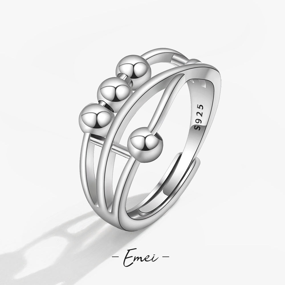 Women's Personality Lucky Beads Smart Design Cross Rings