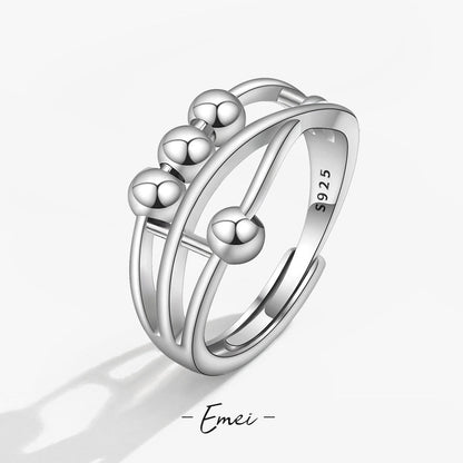 Women's Personality Lucky Beads Smart Design Cross Rings