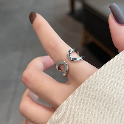 Female Retro Affordable Luxury Style Index Rings