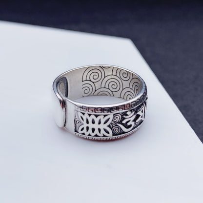 Women's & Men's & Thai Sier Personalized Hip Hop Hipster Domineering Rings