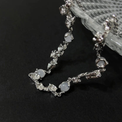 Texture Pattern Moonstone Female Design Special Necklaces