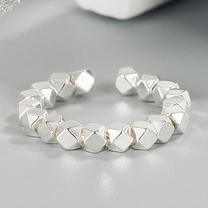 Irregular Small Pieces Of Sier Stylish Graceful Simple Rings