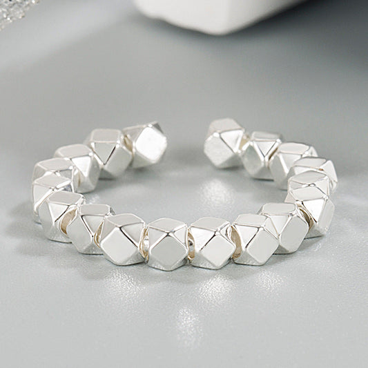Irregular Small Pieces Of Sier Stylish Graceful Simple Rings