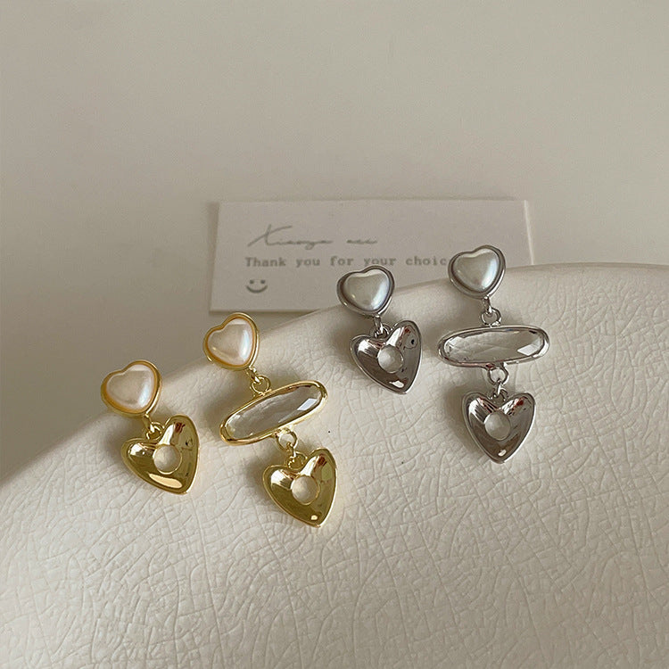 Women's Heart Design Sense Niche Retro Personality Earrings