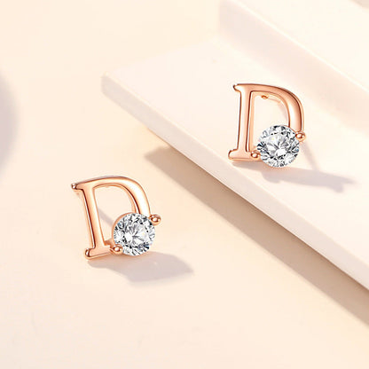 Women's Sier Diamond High-grade Fashion Personalized Minority Earrings