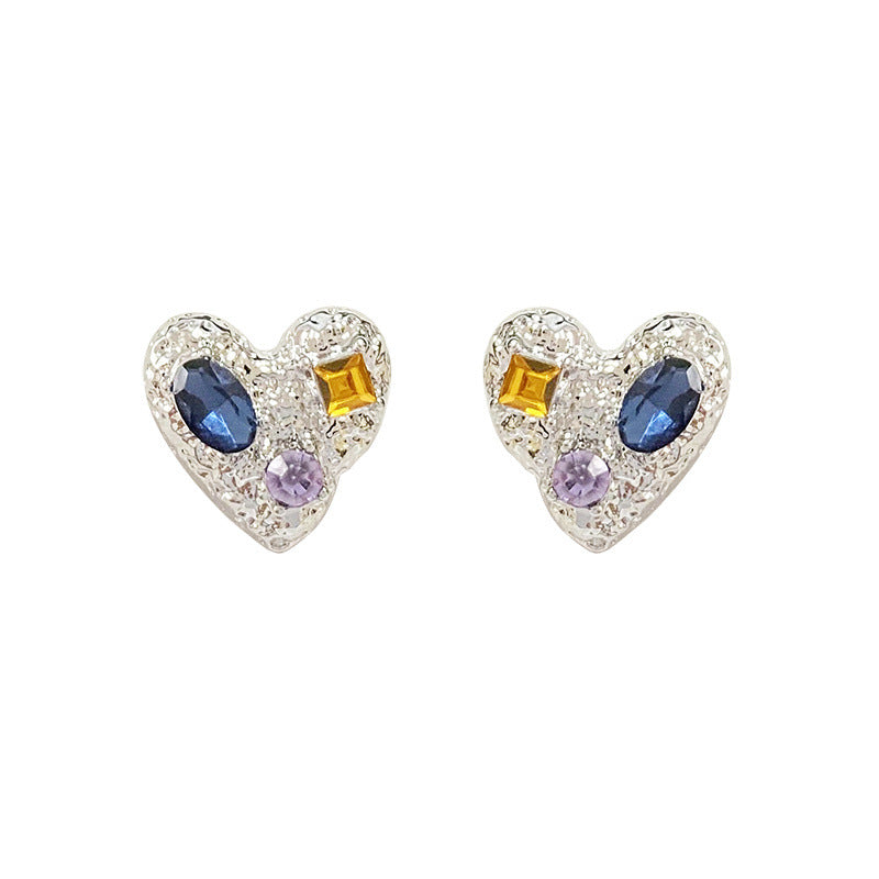 Heart Female Niche Design Trendy High Class Earrings