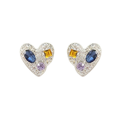 Heart Female Niche Design Trendy High Class Earrings