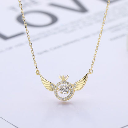 Heart Wings Female Niche Design Simple Necklaces